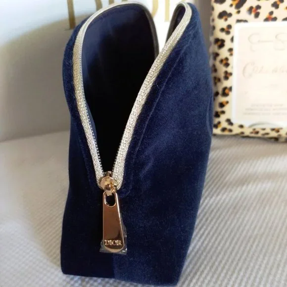 Dior Beauty Double Lipstick Bundle w/Blue Velvet CD Cosmetic Bag + More NEW - Picture 4 of 7